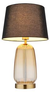 Globo 24142S - Настолна лампа CLASSY 1xE27/40W/230V черна/кафява