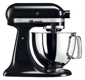 Планетарен миксер KitchenAid Artisan Elegance 5KSM125EOB, 300W, 4.8 л, Direct drive, 10 скорости, Черен