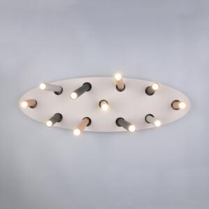 Trio Lighting Таванна лампа „Terloa“, цветна, дължина 110 см, метална, с 11 лампички., Многоцветен, Дневна/трапезария, Метал, Модерен