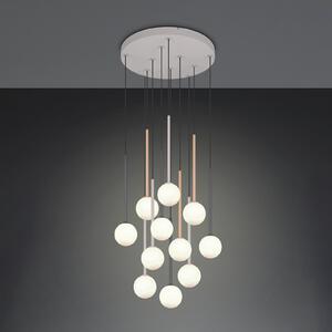 Trio Lighting Висяща лампа „Firano“, цветна, Ø 66 см, метал, 11-крилна, Многоцветен, Дневна/трапезария, Метал, Модерен