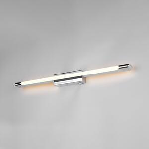Trio Lighting LED стенна лампа „Алберто“, хром, ширина 71 см, метал, IP44, Затъмняване, Хром, Баня, Метал, Модерен