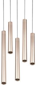 Trio Lighting LED висяща лампа „Аримато“, Ø 35 см, кремав цвят, метал, CCT, Бежов, Дневна/трапезария, Метал, Модерен