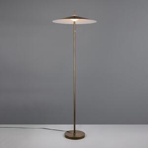Trio Lighting LED стояща лампа „Amalo“ в платинен цвят, височина 145 см, метал, CCT, Затъмняване, Металик, Дневна/трапезария, Метал, Модерен