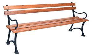 Градинска пейка от масивно дърво в естествен цвят – Rojaplast