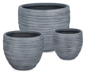 Комплект саксии 3 бр. ø 46 cm Strips – Bizzotto