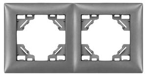 Двойна рамка за контакти OSTE JNH014-2F Grey