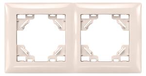 Двойна рамка за контакти OSTE JNH014-2F Beige