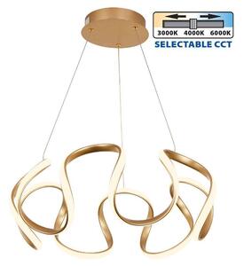 Полилей MEANDRA LED, златен, 54W, 3000-6000K