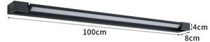 BRILAGI - LED Външна стенна лампа AQUA LINE LED/28W/230V 100 cm IP44 черна