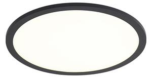 Интелигентен LED панел черен 40 см вкл. LED димиране до топло с дистанционно управление - Knob