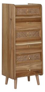 Скрин Home ESPRIT Кафяв Aкациево дърво Дървен MDF 40 x 30 x 104,5 cm