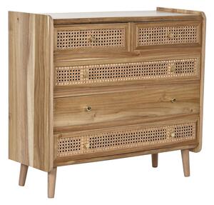 Скрин Home ESPRIT Кафяв Aкациево дърво Дървен MDF 80 x 34 x 75 cm