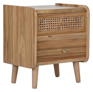 Нощно шкафче Home ESPRIT Кафяв Aкациево дърво Дървен MDF 40 x 30 x 46 cm