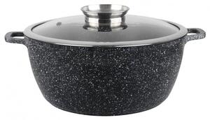 Тенджера Oliver Voltz OV54318C22, вместимост 3.2 l, 22 cm диаметър, алуминий, капак, черна