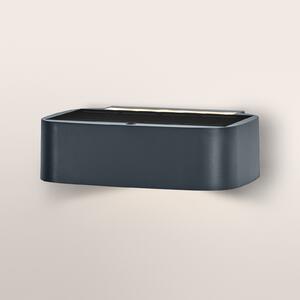 OSRAM слънчева стенна лампа ENDURA STYLE UPDOWN, сива, сензор IP65, Затъмняване, Сив, Пластмаса, Модерен
