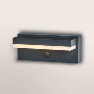 OSRAM слънчева лампа ENDURA STYLE ROBUST сива, сензор IP54 USB, Сив, Алуминий, Модерен, Стенна ъглова