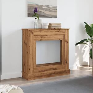 VidaXL Облицовка за камина, дъб артизан, 90x30x90 см, инженерно дърво