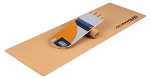 BoarderKING Indoorboard Classic, дъска за балансиране, подложка, цилиндър, дърво / корк, червена