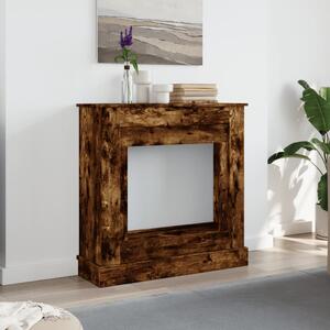VidaXL Облицовка за камина, опушен дъб, 90x30x90 см, инженерно дърво