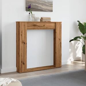 VidaXL Облицовка за камина дъб артизан 100x20x100 см инженерно дърво