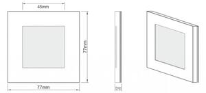 LDST AN-01-SZ-BZ9 - LED стълбищна лампа ANGEL 9xLED/1,2W/230V златна 6500K