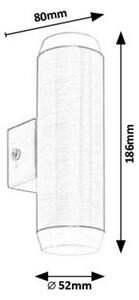 Rabalux 8938 - LED Екстериорен аплик CATANIA 2xLED/4W/230V IP44