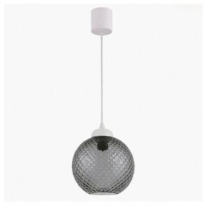 Brilagi - LED полилей на кабел RETRO GLASS 1xE27/60W/230V Ø 18 см бял/димносив