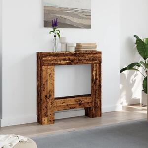 VidaXL Облицовка за камина, старо дърво, 81x18x82 см, инженерно дърво