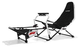Геймърски стол Playseat Challenge DD F1 Edition, до 163kg натоварване, дишаща материя, рамка от въглеродна стомана, сгъваем, бял