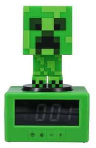 Часовник/будилник Paladone Minecraft - Creeper Icon Alarm Clock, зелен