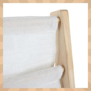 Детска етажерка за книги, дървена етажерка с 6 рафта от плат 79 x 62,5 x 30 cm