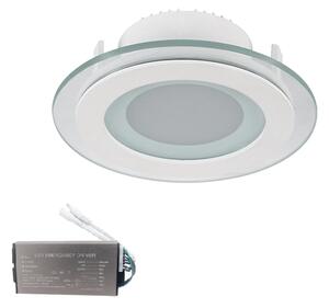 LED ПАНЕЛ КРЪГЪЛ СЪС СТЪКЛО 6W 2700K+ АВ