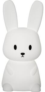 Бяла LED детска нощна лампа Bunny – Star Trading