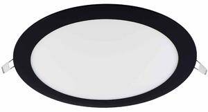 V КРЪГЪЛ LED ПАНЕЛ ЗА ВГРАЖДАНЕ ЧЕРЕН 4000K 18W