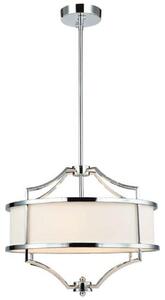 Open Design OR80902- Полилей на штанга STESSO 4xE27/15W/230V pr. 42 cm l. хром/бял