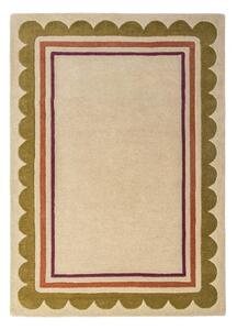 Ръчно изработен вълнен килим в естествен цвят 120x170 cm Lois – Flair Rugs