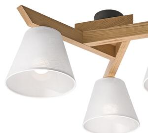 Brilagi - LED Полилей за повърхностен монтаж ANTHONY 3xE14/40W/230V дъб/бял