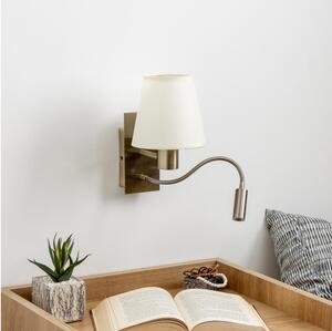 Brilagi - LED Аплик NUBILA 1xE27/25W/230V + LED/3W месинг/кремав