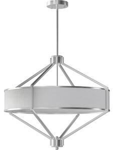 Open Design OR85822 - Полилей на прът ZUNDO 4xE27/15W/230V матов хром/бял