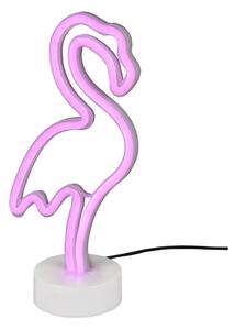 Бяла LED настолна лампа (височина 29 см) Flamingo - Reality