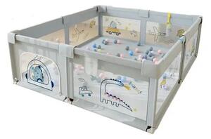 Детска кошара за игра Playfort™ - 180 X 150 Cm, Детска кошара за игра PlayFort™ (Сив) - 180 x 150 cm