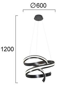 LED полилей на кабел AREZIA LED/62W/230V черен