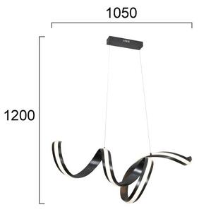 LED полилей на кабел AREZIA LED/42W/230V черен