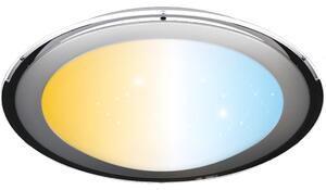 Aigostar - LED димируемо таванно осветително тяло LED/60W/230V 2700-6500K Ø 52,7 cm хром+дистанционно управление