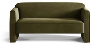 Зелен кадифен диван 140 cm Abby – Micadoni