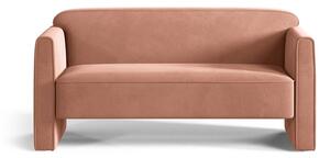 Розов кадифен диван 140 cm Abby – Micadoni