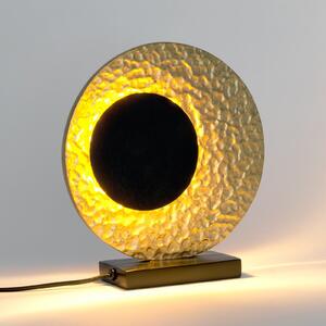 Holländer LED настолна лампа INFINITY TAVOLO, черно/златно, 27 см, метал, Черен, Дневна/трапезария, Метал, Модерен