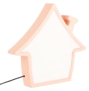 LED детска настолна лампа HOUSE LED/10W/230V розова