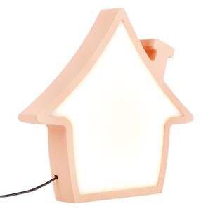 LED детска настолна лампа HOUSE LED/10W/230V розова