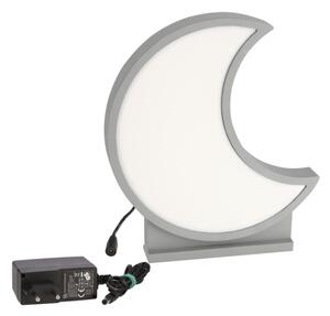 LED детска настолна лампа MOON LED/12W/230V сива